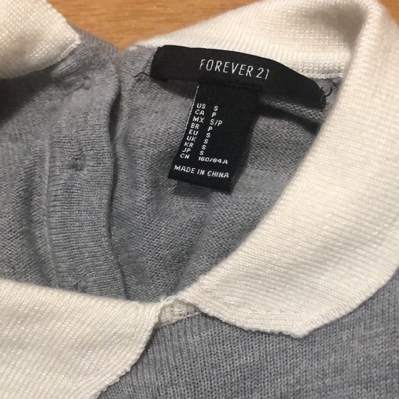 Forever 21 Grey Long Sleeve Dress Size S - Picture 4 of 5